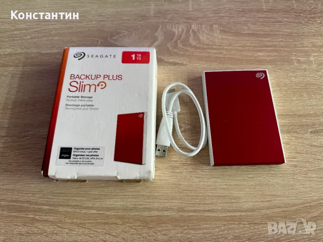 твърд диск Seagate 1TB, снимка 1 - Външни хард дискове - 47159837