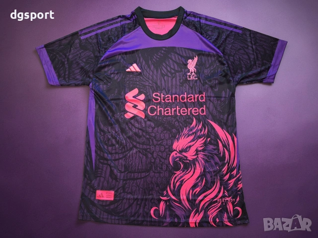 Флуорисцентна фланелка на Ливърпул нов модел !!!