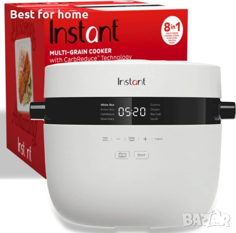 Instant Pot 20-чашова оризоварка, мултикукър за ориз и зърнени храни с технология 