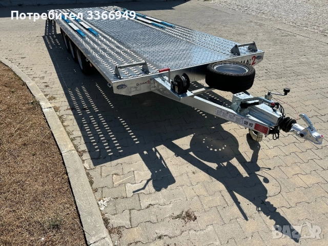 Равна триосна платформа 6.00м Х 2.15м / 3500кг ПОД НАЕМ, снимка 10 - Ремаркета - 51546909