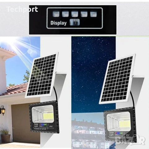 Соларна лампа с панел 200W, снимка 2 - Соларни лампи - 53503419