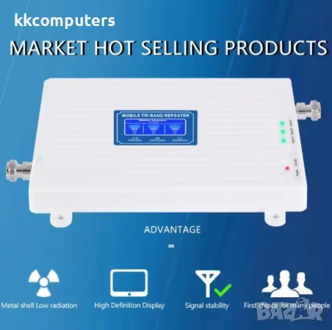 Усилвател на мобилен сигнал 2G, 3G и 4G / 30м. Баркод : 403394, снимка 3 - Друга електроника - 49881895