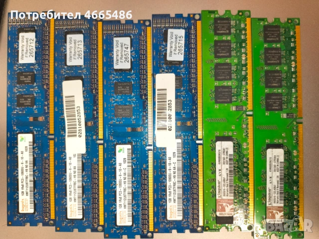 Рам памет 6 х 1гб 