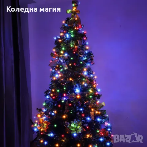 Дигитална коледна LED елха многоцветна светлина LUX TREE 210см, снимка 1 - Лед осветление - 48195833