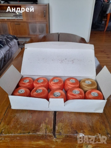 Стари конци Котон Перле, снимка 2 - Други ценни предмети - 53862975