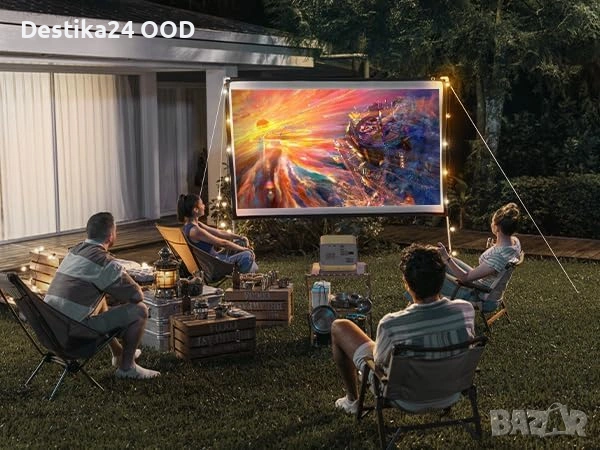 4K WiFi Bluetooth проектор Full HD 360 градуса авто фокус, прожектор, снимка 5 - Друга електроника - 53472661