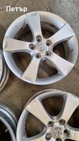 ОРИГИНАЛНИ АЛУМИНИЕВИ ДЖАНТИ ЗА МАЗДА  -5х114,3х67-17цола, снимка 4 - Гуми и джанти - 53947932