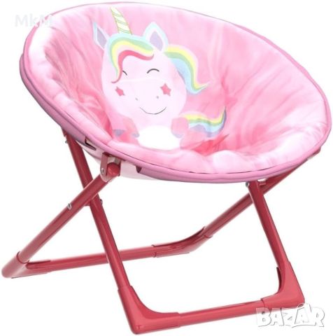 Сгъваемо кресло Relaxdays Moon Chair Kids, за принцеси . , снимка 1 - Мебели за детската стая - 46156449