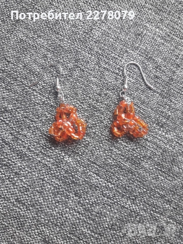 Обеци от полускъпоценни камъни - ръчна изработка, снимка 7 - Обеци - 44764262