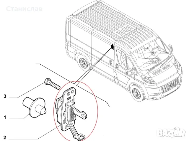 Fiat Ducato 3 Брава за плъзгаща врата , снимка 2 - Части - 50215878