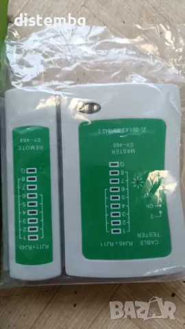 Тестер за мрежови кабели  RG45,RG11,RG12 CAT5 SY486, снимка 2 - Друга електроника - 49267595
