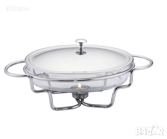 Съд за затопляне Bohmann, 1.6 л., Стоманен капак, Стъкло, Инокс, снимка 3 - Други - 52448658