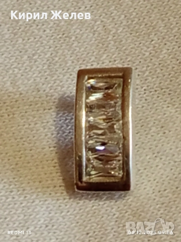 Елегантно сребърно бижу с голям кристал 29709, снимка 5 - Колиета, медальони, синджири - 52686085