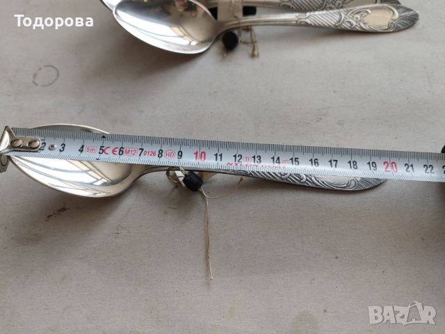СССР сребърни неупотребявани лъжици за основно ястие. Сребро 875 проба., снимка 8 - Антикварни и старинни предмети - 45693394