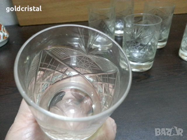 Кристални чаши , снимка 5 - Антикварни и старинни предмети - 45906549
