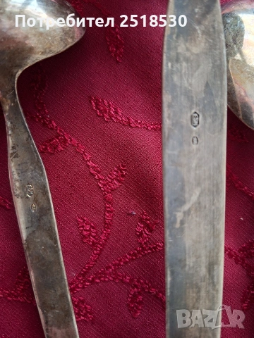 Антикварни посребрени прибори Esm 100, снимка 7 - Антикварни и старинни предмети - 53316452