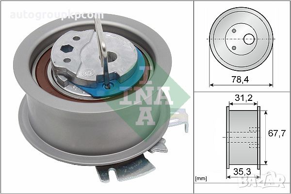 INA 532 0349 10 Паразитна, водеща ролка и обтяжна ролка INA 531 0565 30 за ангренажен ремък VAG, снимка 2 - Части - 46395036