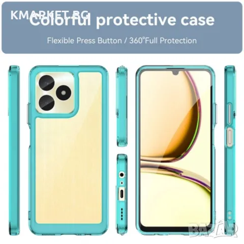 Realme Note 50 Силиконов Калъф Transparent TPU и Протектор, снимка 3 - Калъфи, кейсове - 47897336