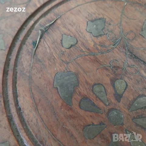 Ъглова етажерка масив манго, снимка 6 - Етажерки - 52600794