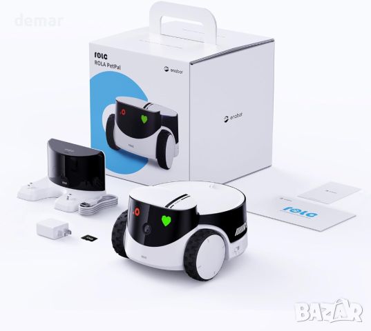 Enabot EBO ROLA PetPal 2.5K Camera Robot: Подвижна камера робот за домашни любимци - котка WiFi QHD, снимка 9 - HD камери - 46446125