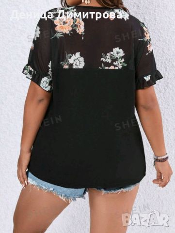 Дамска блуза от SHEIN 1XL, снимка 2 - Тениски - 46517477