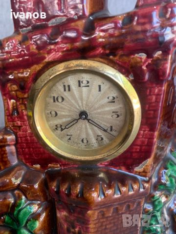 порцеланов часовник , снимка 4 - Антикварни и старинни предмети - 46128784
