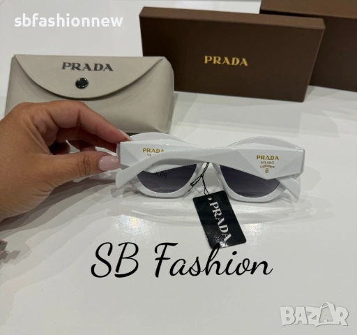 Prada бели очила, снимка 2 - Слънчеви и диоптрични очила - 53912422