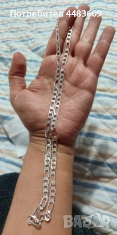 Сребърен Ланец Картие , снимка 7 - Колиета, медальони, синджири - 53483539