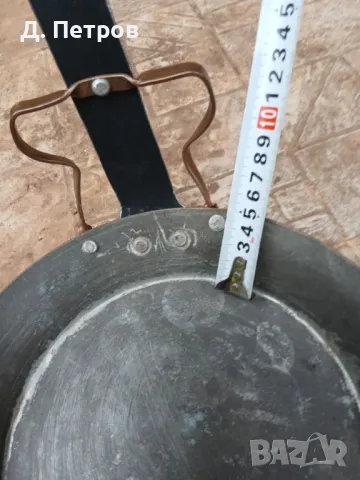 Стар меден тиган , снимка 4 - Антикварни и старинни предмети - 46012262