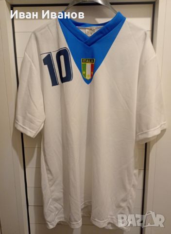 Уникална тениска на Францеско Тоти - Италия, снимка 1 - Футбол - 45823346