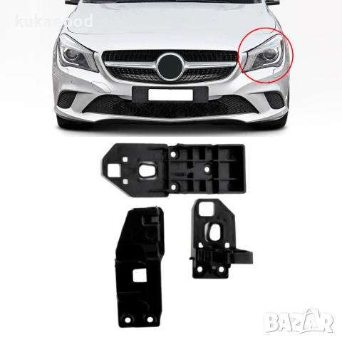 Комплект щипки за захващане на фар Mercedes B-Class W245, снимка 3 - Части - 54191283