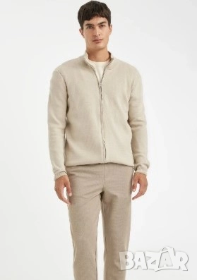 Мъжка жилетка с цип Defacto, снимка 2 - Суичъри - 52632368