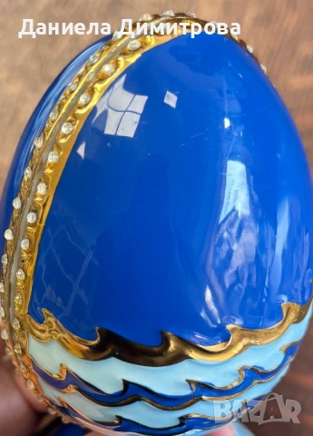 Порцеланово музикално яйце, снимка 6 - Антикварни и старинни предмети - 54288492