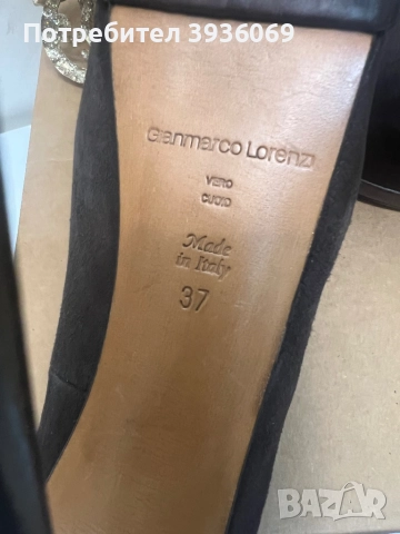 Луксозни италиански обувки Gianmarco Lorenzi,обути само на конкурс, снимка 5 - Дамски обувки на ток - 52628955