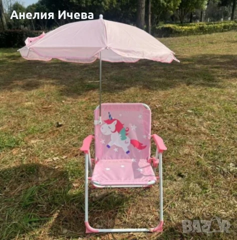 Детски сгъваем стол с чадър , снимка 2 - Други - 50925173