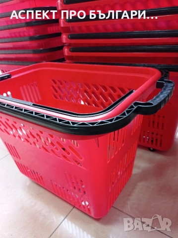 Кошница за пазаруване 54л на колелца , снимка 3 - Оборудване за магазин - 52498159