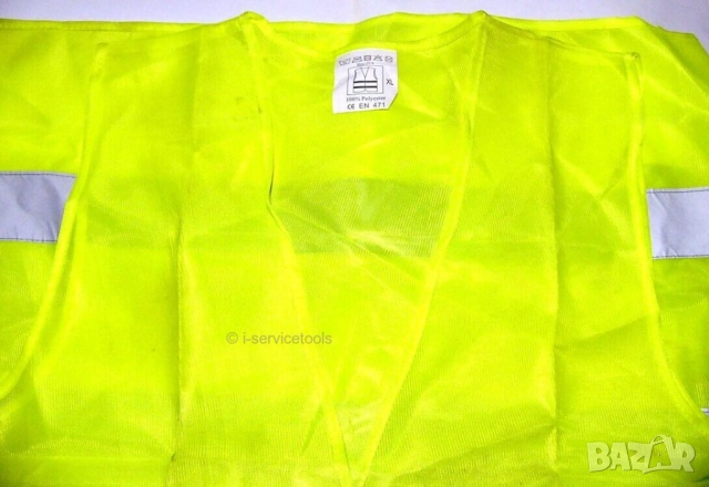 Универсална Светлоотразителна ЖИЛЕТКА Елек №XL Сигнална Аварийна за Автомобил Велосипед Лодка БАРТЕР, снимка 2 - Спортна екипировка - 52058485