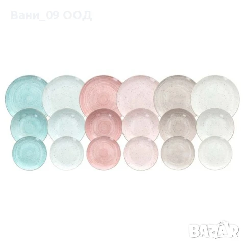 Сервиз за хранене в пастелми цветове, снимка 4 - Сервизи - 50597555