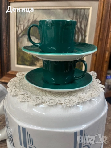 Разградски зелени чаши, снимка 4 - Сервизи - 53716151