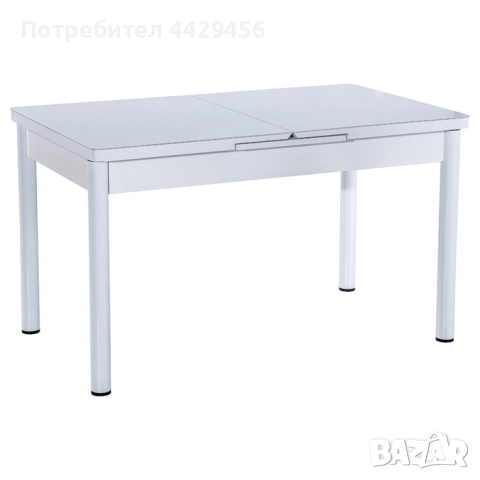 Стилен трапезен комплект – разтегателна маса + 6 стола (НОВ), снимка 2 - Маси - 52944362
