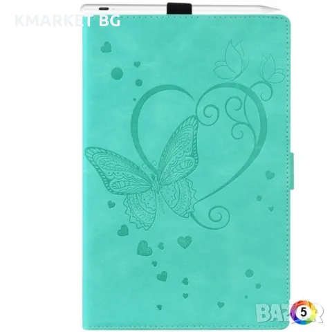 Apple iPad Pro 13 2024 Butterfly Кожен Калъф и Протектор, снимка 1 - Калъфи, кейсове - 48102843