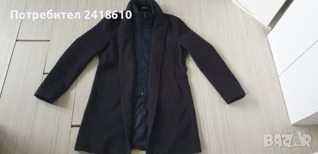 Hugo Boss H - Hyde- Bib -224 Wool Coat Mens Size 48 / M  ОРИГИНАЛНО Мъжко Вълнено Палто!, снимка 10 - Палта - 48346217