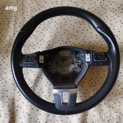 КОЖЕН МУЛТИФУНКЦИОНАЛЕН ВОЛАН / КОРМИЛО ЗА VW ТУРАН, ШАРАН, ТИГУАН