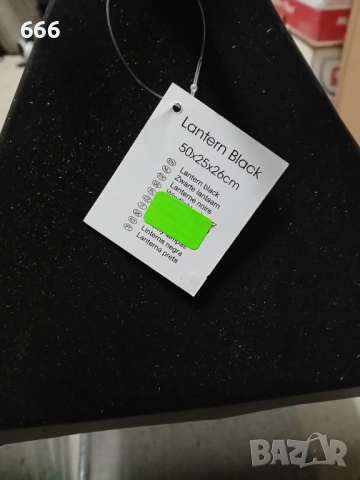 Метални фенери черни (2 броя) | 50 см и 40 см, снимка 3 - Други - 52585889