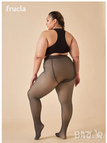 Топъл Ватиран Чорапогащник Размер Плюс - ХЛ/ ХХЛ, снимка 2 - Бельо - 52129490