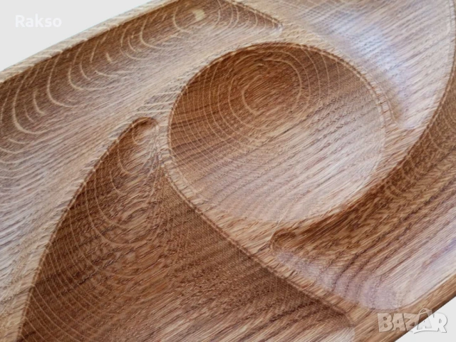 Кухненска 3Д дъска/плато за сервиране и рязане от дърво."Вир"., снимка 3 - Прибори за хранене, готвене и сервиране - 53777324