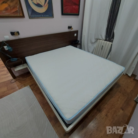 Спалня с нов матрак и подматрачна рамка, снимка 2 - Спални и легла - 52864233