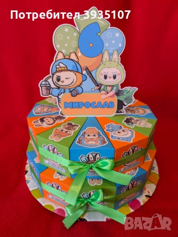 Картонена торта Майнкрафт, снимка 18 - Други - 52079928