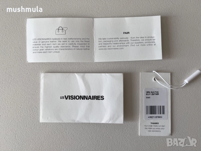 Чанта Les Visionnaires Vera Q естествена кожа – нова, снимка 10 - Чанти - 51564374