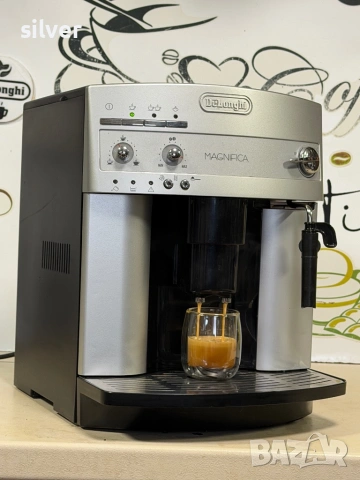 Кафемашина кафе автомат delonghi magnifica с гаранция, снимка 3 - Кафемашини - 54007931